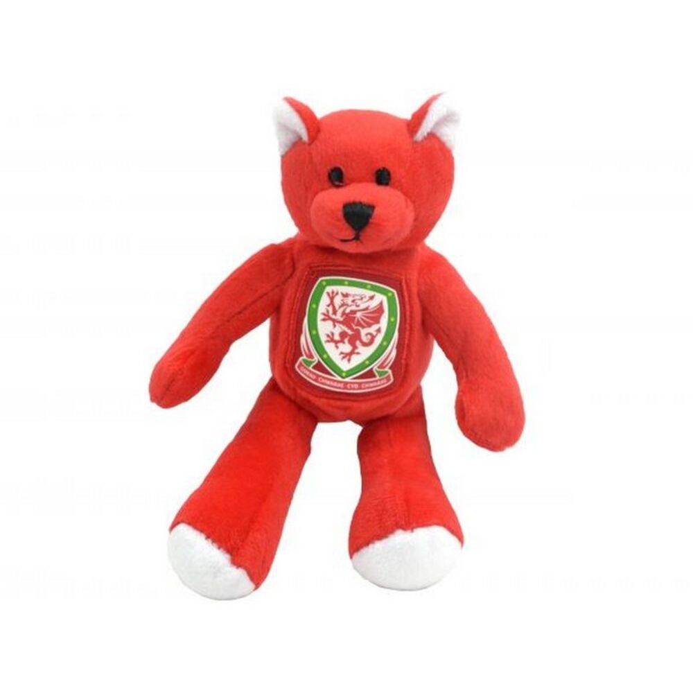 Wales Official Soccer Mini Bear / Red/White